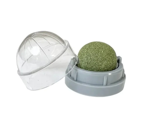 Juguete para gatos con hierba gatera en forma de bola